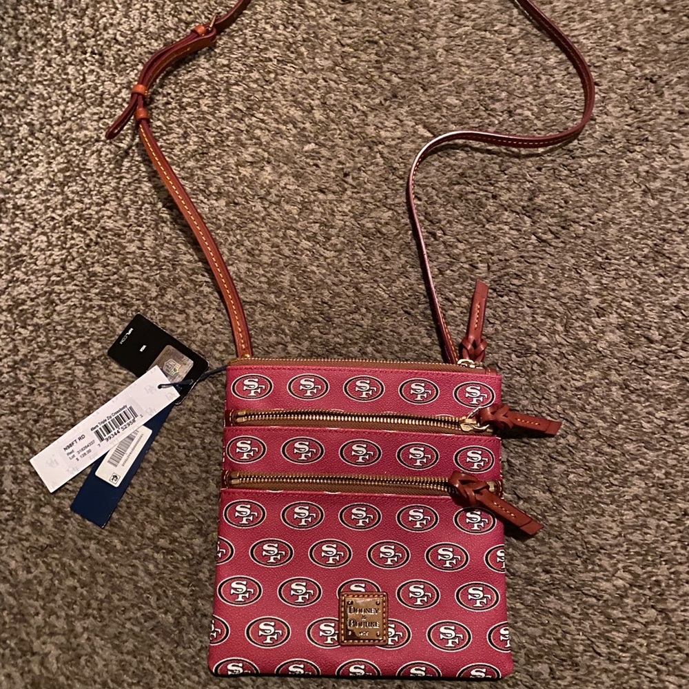 NWT Dooney & Bourke NFL SF 49ers Crossbody Bag